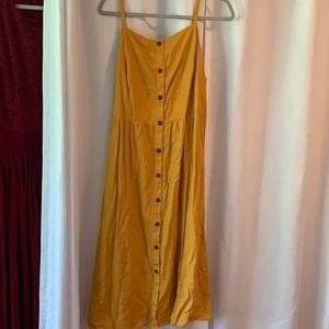 Midi button down dress